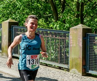 Annette beim RBB-Lauf