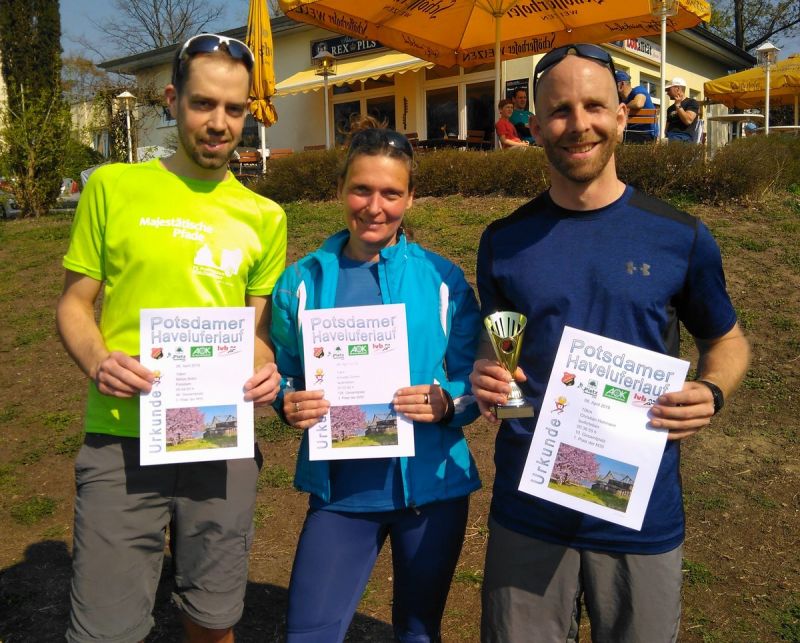 Haveluferlauf 2019 - Niklas, Annette und Christian